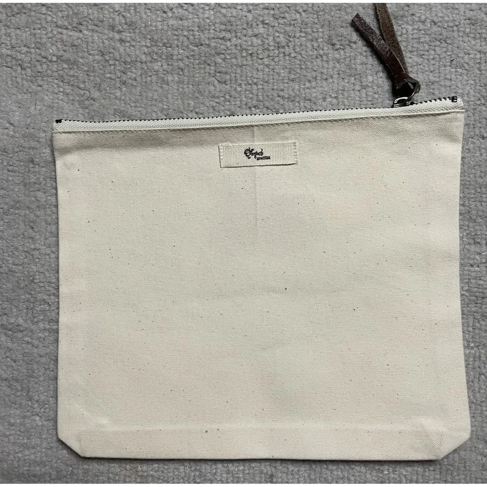 French Graffiti Canvas Cotton Make Up Bag Pink Pig Flying Babe 9